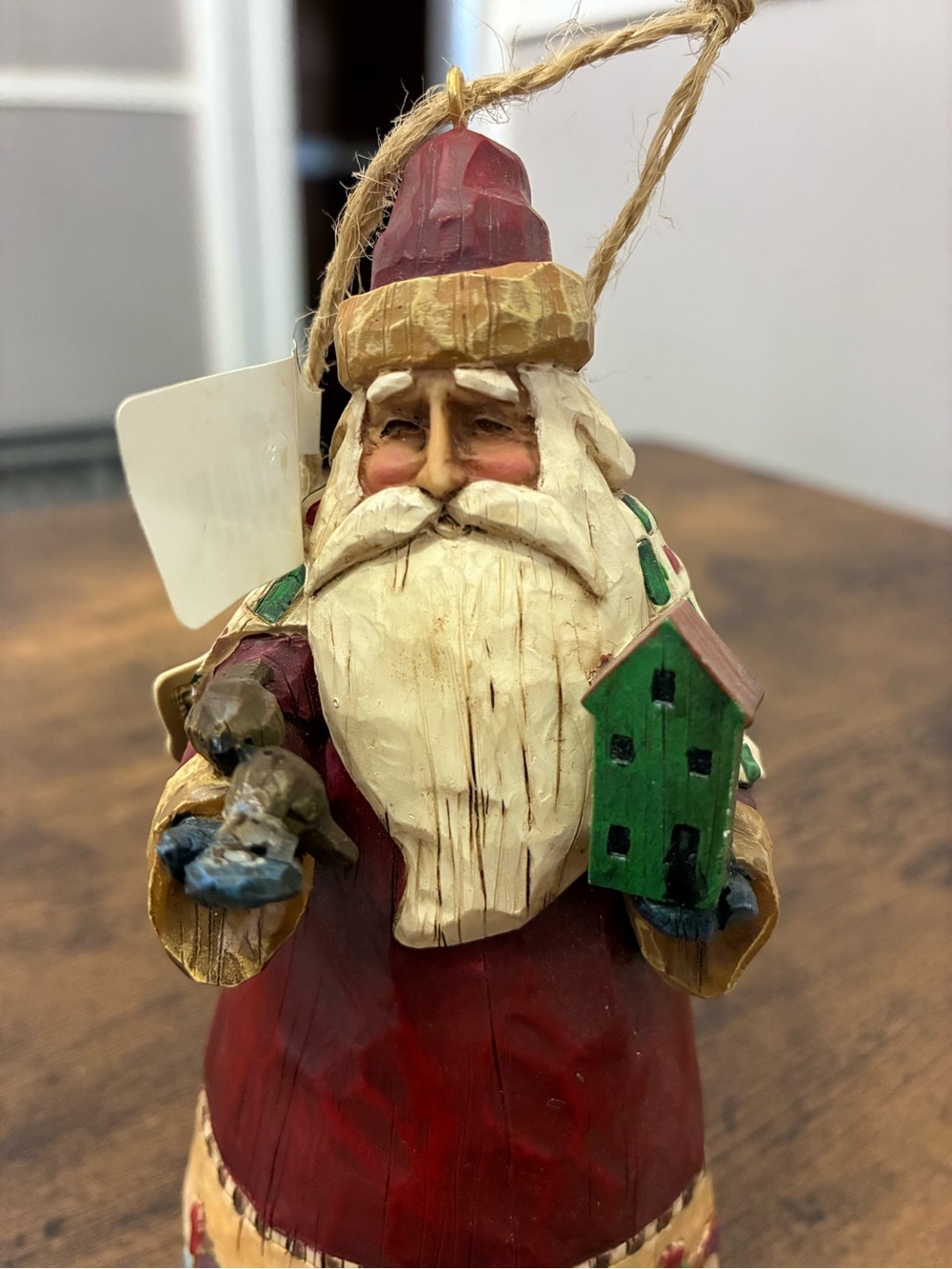 Jim Shore Heartwood Creek Santa with Birds/Birdhouse Ornament - Picture 4 of 10